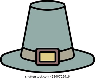 Pilgrims hat Pilgrims hat thanksgiving November Outline