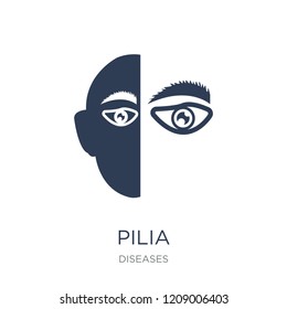 Pilia icon. Trendy flat vector Pilia icon on white background from Diseases collection, vector illustration can be use for web and mobile, eps10