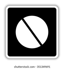 pill - black vector icon