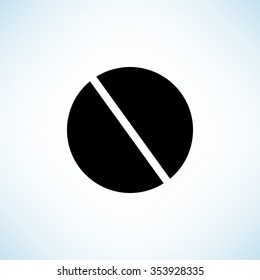 pill -  black vector icon