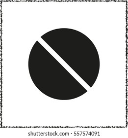 Pill -  black vector icon