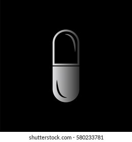 pill - black  vector icon