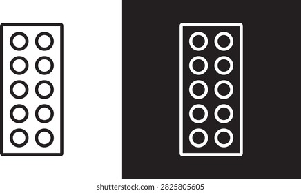 Pill blister flat web logoicon flat web logo..