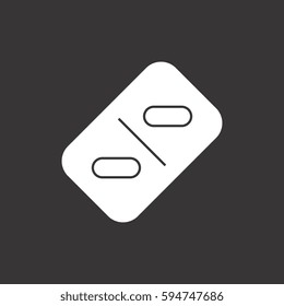 Pill Blister Pack or Tablet Strip Icon
