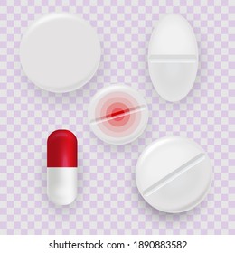 Píldora en Blister Pack: Ilustración vectorial