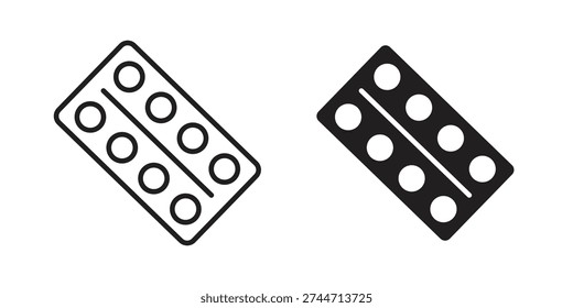 Pill blisters vector design. Vector elements for infographic webicon vector design. Vector elements for infographic web
