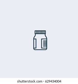 Pill Flasche Icon.