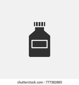 Pill bottle icon illustration isolated vector sign symbol