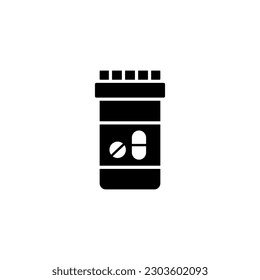 Pill Bottle icon vector design templates isolated on white background