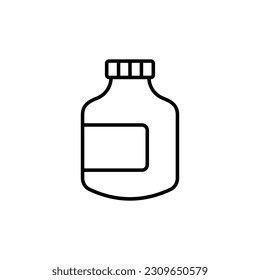 Pill Bottle icon vector design templates isolated on white background