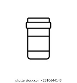 Pill Bottle icon vector design templates isolated on white background