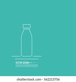 Pill bottle isolated icon on  background. 