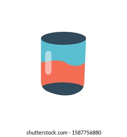 pill bottle with various pills and capsules vector