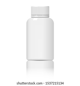 Pill bottle vector design illustration isolated on white background