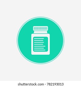 Pill bottle vector icon