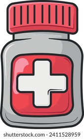 pill bottle vector no background