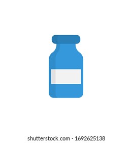 pill bottle. vector Simple modern icon design illustration.