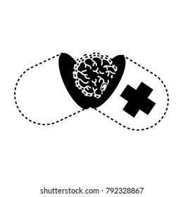 pill and brain icon