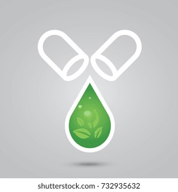 Pill Capsule eco object