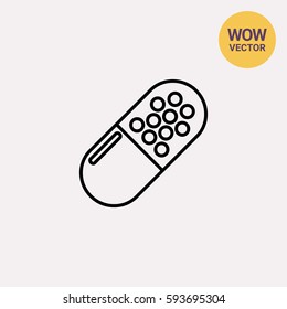 Pill Capsule Icon