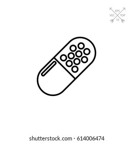 Pill Capsule Icon