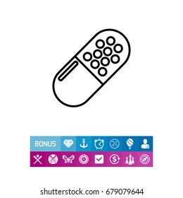 Pill Capsule Icon