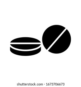 Pill capsule icon vector Sign and symbols