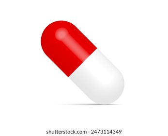 pill capsule isolated on white