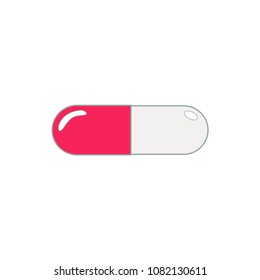 pill capsule vector