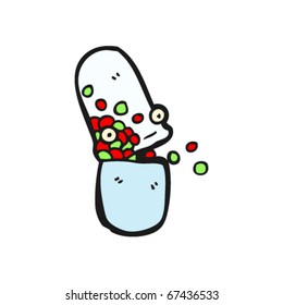 pill cartoon