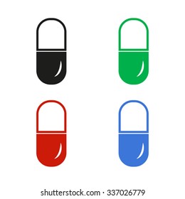 Pill - color vector icon