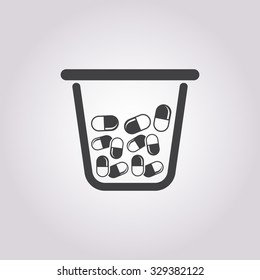 Pill icon. 