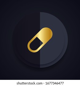 Pill icon. Capsule vector icon, medicine icon