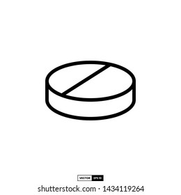 Pill icon, design inspiration vector template for interface and any purpose