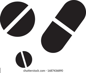 Pill icon design. vector illustration