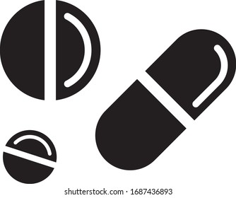 Pill icon design. vector illustration