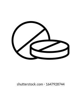 plantilla vectorial de diseño de icono de píldora