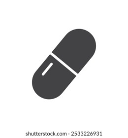 Pill Icon Conjunto de contorno simple plano