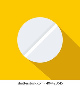 Pill icon, flat style 
