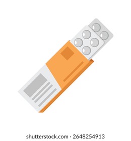 Pill icon in flat style. Drug vector illustration on isolated background. Medicine pharmacy sign business concept.