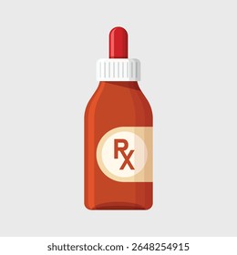 Ícone de preenchimento em estilo plano. Ilustração de vetor de droga em fundo isolado. Medicamento farmácia sinal conceito de negócio.