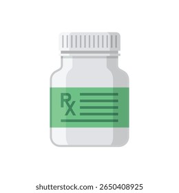 Pill icon in flat style. Drug vector illustration on isolated background. Medicine pharmacy sign business concept.