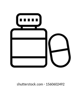 pill icon for healtcare and medical 