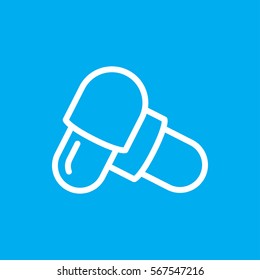 pill icon illustration isolated vector sign symbol