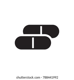 pill icon illustration isolated vector sign symbol