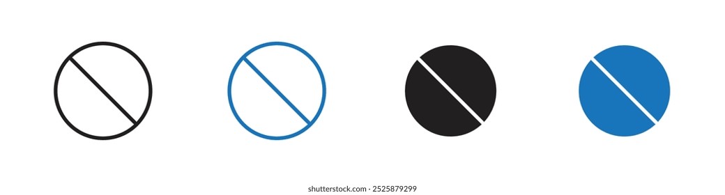 Pill icon linear graphics set vector in black