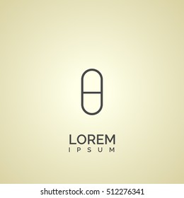 pill icon. pill logo

