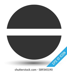 Pill icon. Pill logo isolated on white background. Vector illustration.