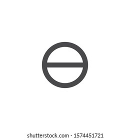 Pill icon. Medical tablet symbol. Logo design element