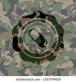 pill icon on camouflaged pattern